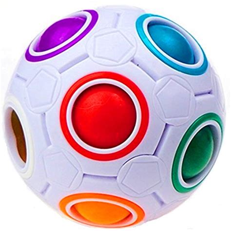 Cuberspeed Rainbow Ball Magic Fidget Toy Puzzle Magic Rainbow Ball Puzzle Fun Fidget Novelty