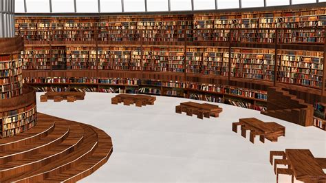 3d Circular Library Model Turbosquid 1783624