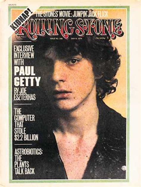 Paul Getty Cover Photo By Annie Leibovitz May 1974 Rolling Stones