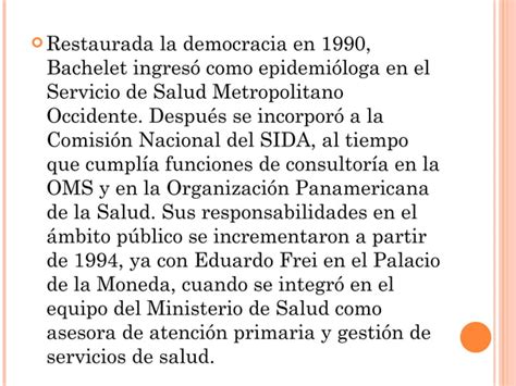 Biografía michelle bachelet PPT