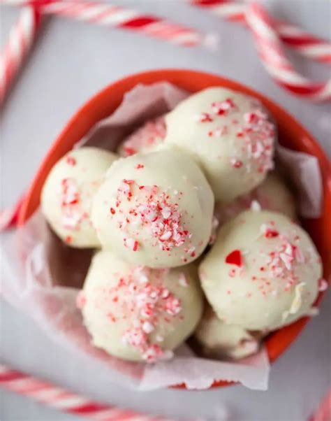 White Chocolate Peppermint Truffles Recipe Debbienet