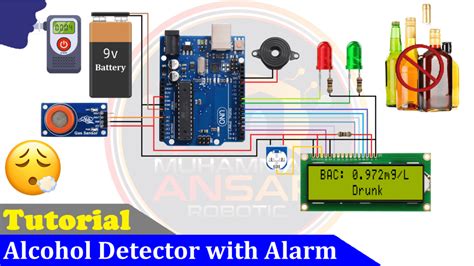 Arduino And MQ 3 Sensor Based Alcohol Detector MA Robotic