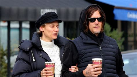 Diane Kruger Norman Reedus Enjoy Coffee Outing In Nyc Photos Closer