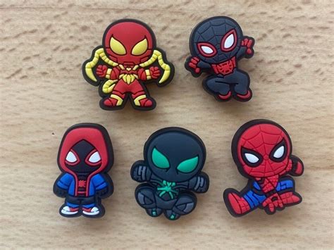 Spiderman Spidey Spin Miles Morales Marvel Avengers Style Crocs Charms