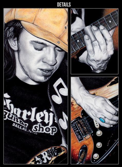 Stevie Ray Vaughan Vaughn Srv Fender Strat Guitar Poster Art Print