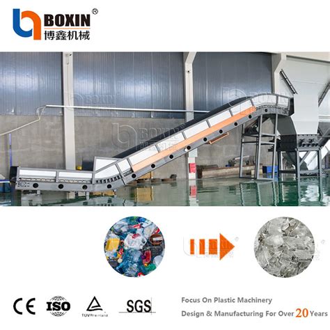 1000kg H Waste Bottle Flakes Plastic Crushing Recycling Production Line