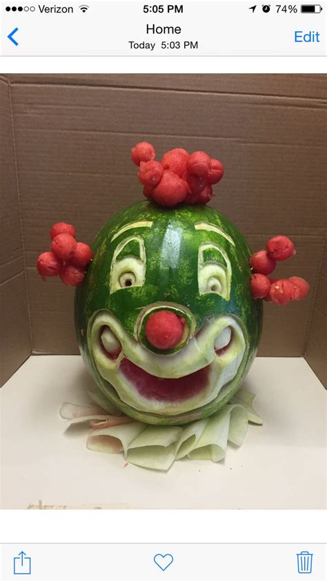 Clown Watermelon Christmas Punch Recipes Watermelon Carving