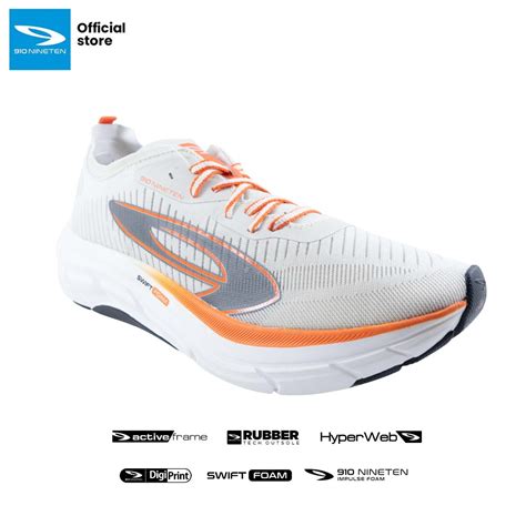 Jual 910 Nineten HIROSHI RN LITE Sepatu Lari ABU MERAH PUTIH Shopee