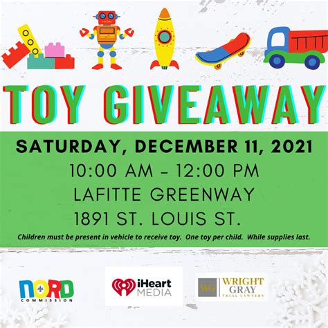 Annual Drive Thru Toy Giveaway This Saturday