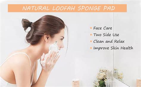 Exfoliating Loofah Sponge Face Pads Scrubberzenidoo