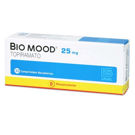 Bio Mood Topiramato Mg Comprimidos Recubiertos Cruz Verde