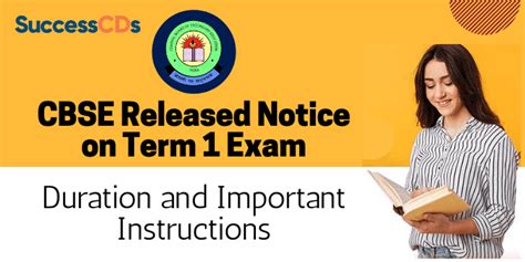 CBSE Released Notice On Term 1 Exam Duration And Important Instructions