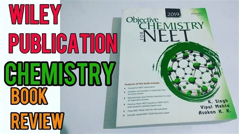 OBJECTIVE CHEMISTRY FOR NEET WILEY PUBLICATION BOOK REVIEW MEDICAL