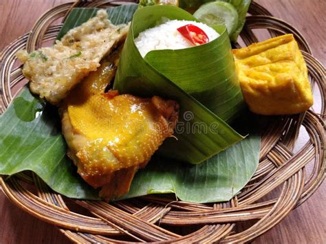 Complete Set Of A Nasi Liwet From Sundanese West Java Indonesia With