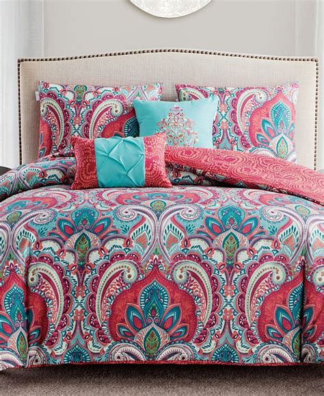 Vcny Home Casa Re`al Reversible 5 Pc King Duvet Cover Set And Reviews Duvet Covers And Sets Bed