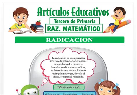 Radicación para Tercero de Primaria Articulos Educativos