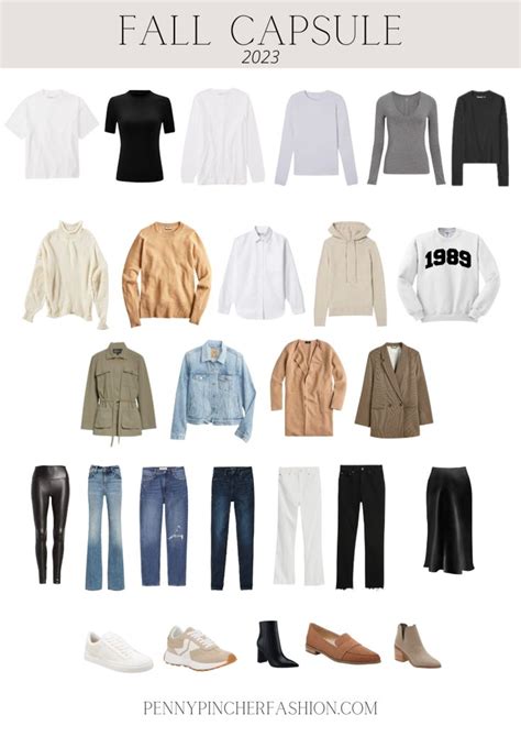 Fall Capsule Wardrobe Penny Pincher Fashion Capsule Wardrobe Casual