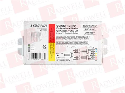 QTP 2X26CF UNV DM By SYLVANIA Buy Or Repair At Radwell Radwell