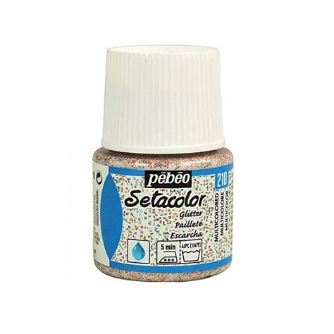 Colore Per Tessuto Pebeo Setacolor Glitter Ml