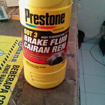 Jual Cairan Minyak Rem Brake Fluid Prestone Dot Putih Netral Liter