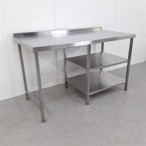 Used Stainless Prep Table 150cmw X 75cmd X 89cmh H2 Catering Equipment