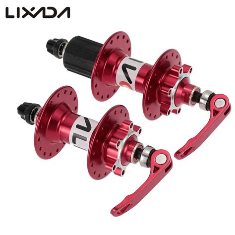 Bicycle Hubs Parts Mtb Mountain Bicycle H Disc Brake Hub Set Aluminum