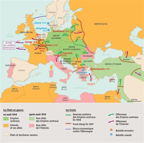 Premi Re Guerre Mondiale Voyage Carte Plan