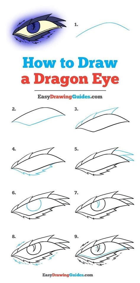 How to Draw a Dragon Eye - Really Easy Drawing Tutorial in 2022 ...