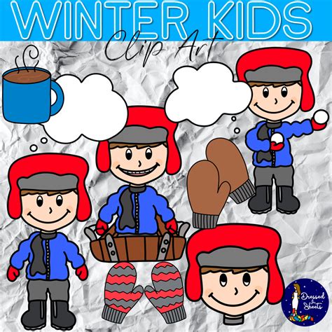 Winter Kids Clip Art | Made By Teachers