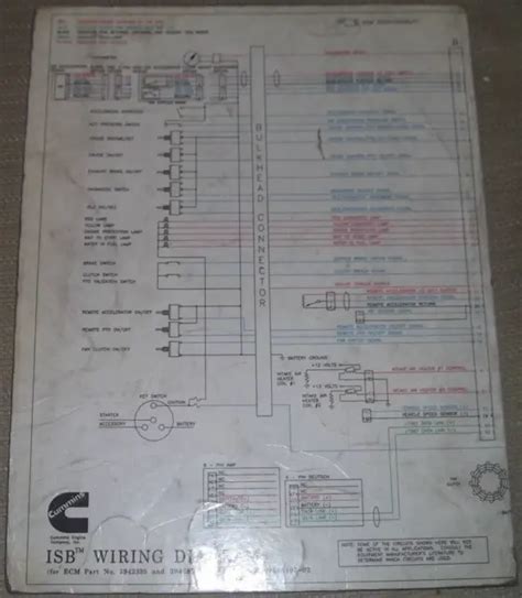 CUMMINS ISB 23 Pin Wiring Schematic Diagram Fold Out For Ecm 3942860