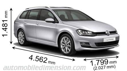 Volkswagen Golf Variant Dimensions Boot Space And Similars