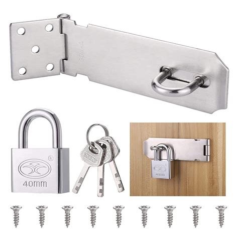 Buy Inch Stainless Steel Door Latch Hasp Padlock With Screws Heavy