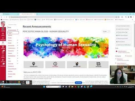 Psyc Canvas Navigation Youtube