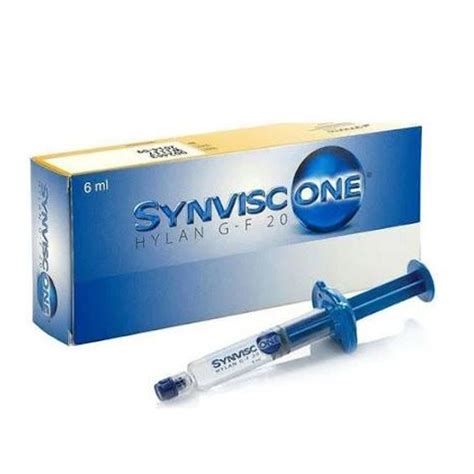 Synvisc One 48mg 6ml ampułko strzykawka zastrzyk na stawy