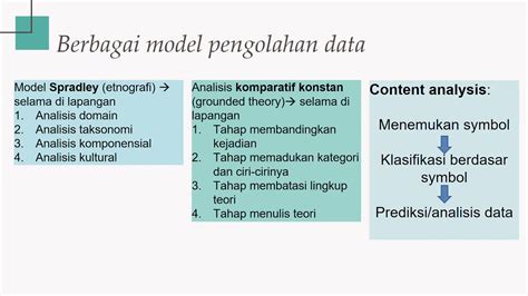 Contoh Klasifikasi Statistika Berdasarkan Pengolahan Data Kualitatif