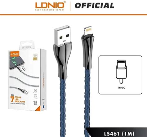 LDNIO LS461 Mobile Cable Fast Charging Lightning 1M Technology Valley