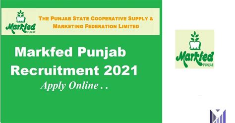 Markfed Punjab Online Form 2021