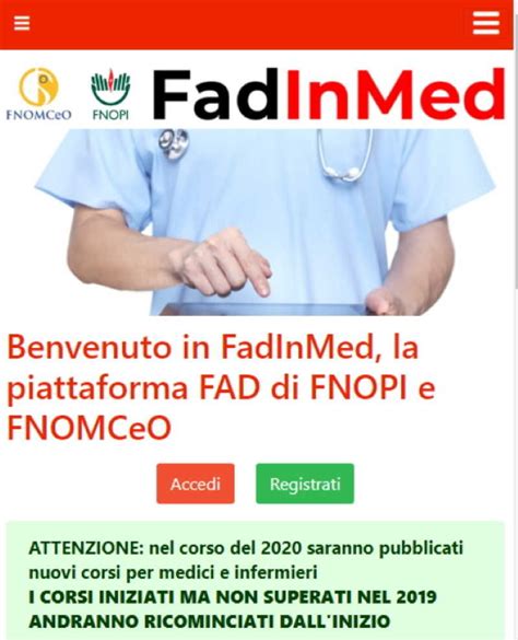 I Corsi Fadinmed Consentono Di Acquisire I Crediti Ecm Utili Per Il