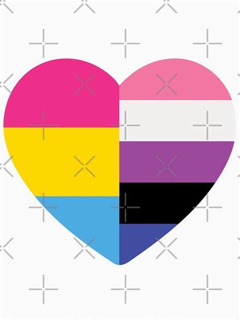 Genderfluid Pansexual Heart T Shirt By Dlpalmer Redbubble