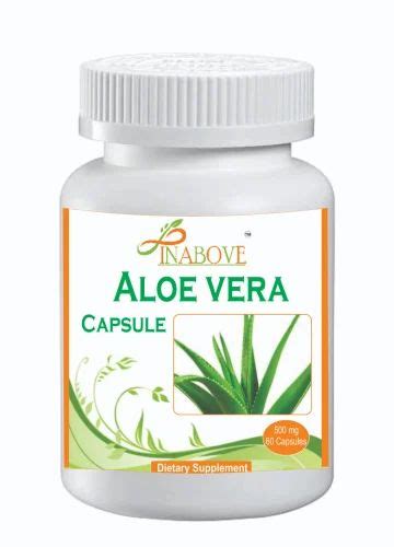 Aloe Vera Herbal Capsule Non Prescription Packaging Type Bottle At