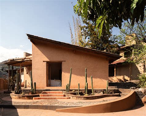 Adobe Skin Made Of Clay Straw Shapes Vacation House In Mexico