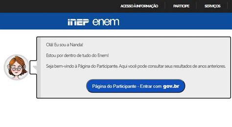 Inep Enem P Gina Do Participante Enem Estudantes Que Solicitaram A