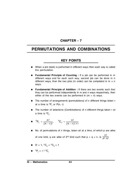 Permutations And Combinations Worksheet