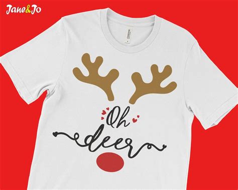 Oh Deer Svg Christmas Svg Reindeer Svg Rudolph Svg Rudolf Etsy