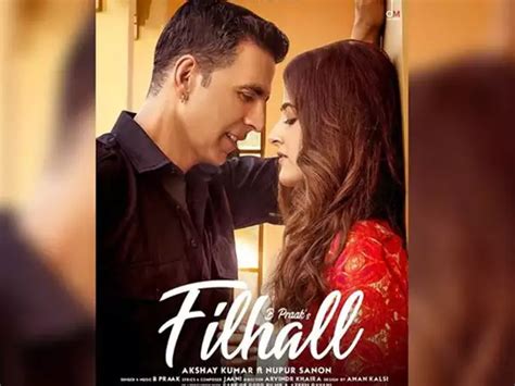 First Look Of Akshay Kumar And Nupur Sanons Music Video Fillhal