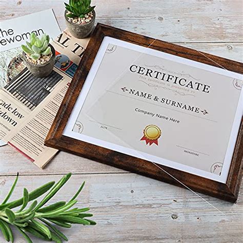 8 5x11 Certificate Frames Set Of 5 8 5 X 11 Picture Frame With Mat To