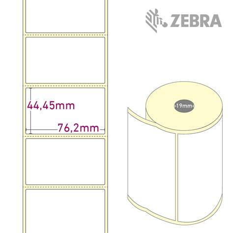 Zebra Z Select 2000D 76 2 x 44 45mm Etiketten weiß permanent