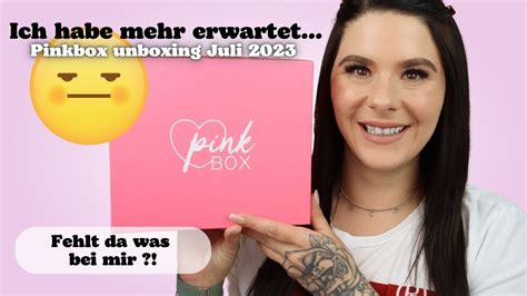 Ich Habe MEHR Erwartet Pinkbox Juli Unboxing TROPIC LIKE ITS HOT