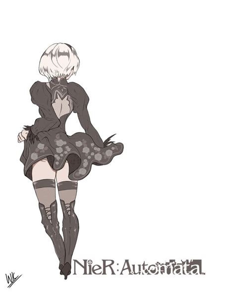 2b Fanart because she’s awesome : r/AnimeART