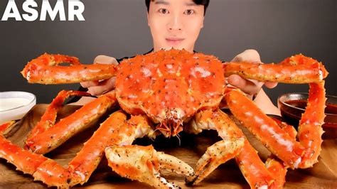 Asmr Mukbang 🦀 Giant Red King Crab 3kg Eating Show 帝王蟹 キンクレプ ปูยักษ์ 螃蟹